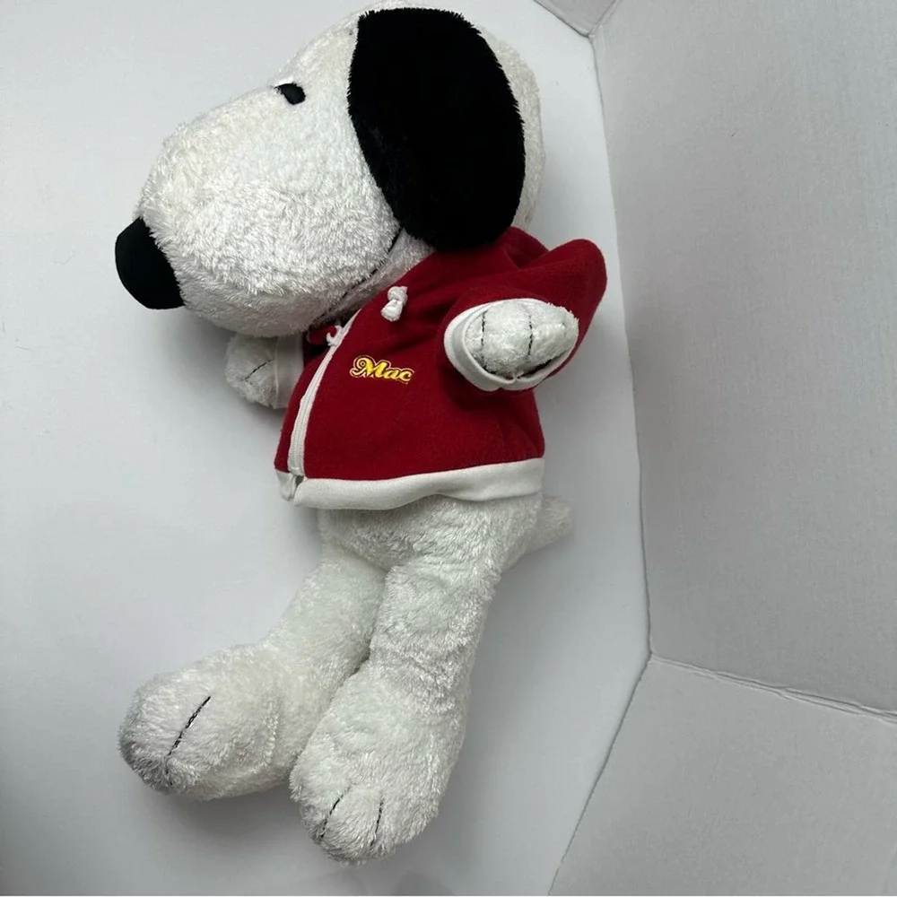 Peanuts Snoopy Macy's Hoodie Large Plush Pellet Stuffed Vintage 2006 - Picture 4 of 13
